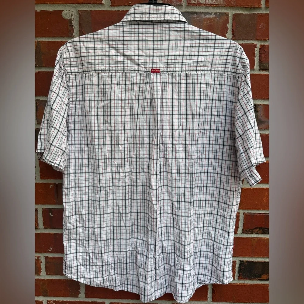 Ecko Unlimited The Dwyer Black Red White Plaid Button Up L The Woven Shirt M8